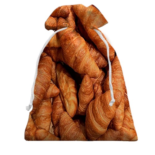 3D Подарунковий мішечок Круасани (вид ззаду)