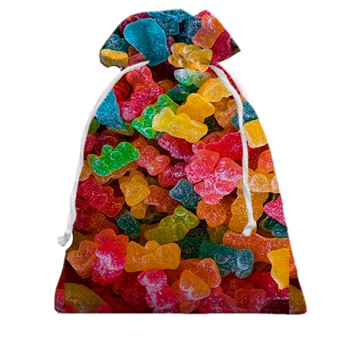 3D Подарунковий мішечок Желейні ведмедики (вид ззаду)