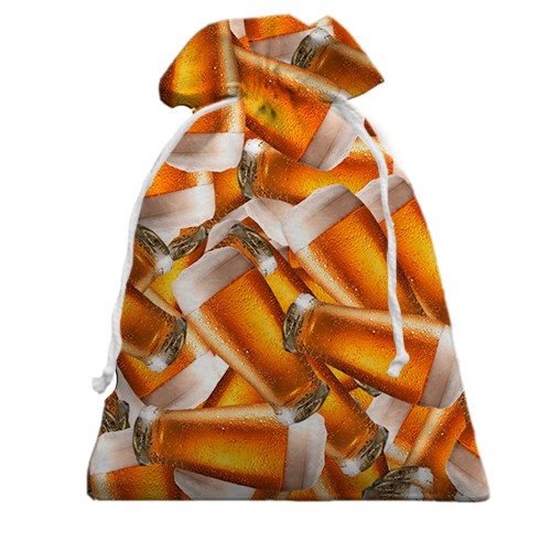 3D Подарунковий мішечок Пивний келих (вид спереду)