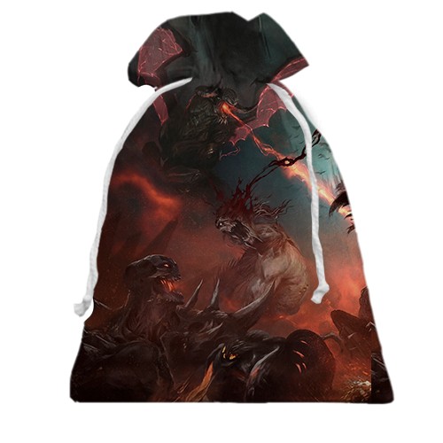 3D Подарунковий мішечок DOOM "The Dark Ages" (вид ззаду)