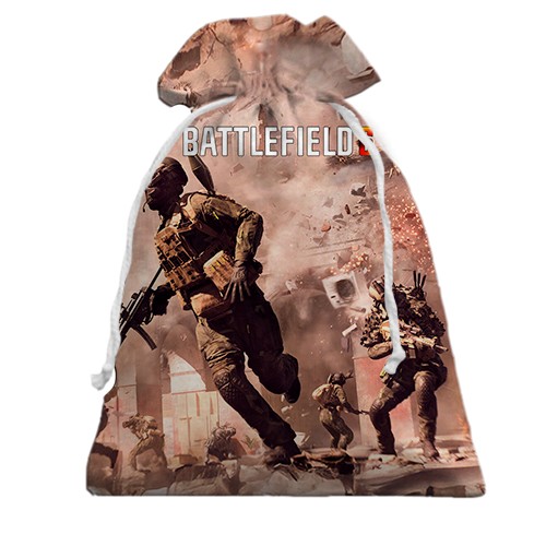 3D Подарунковий мішечок Battlefield 6 Вибухи (вид спереду)