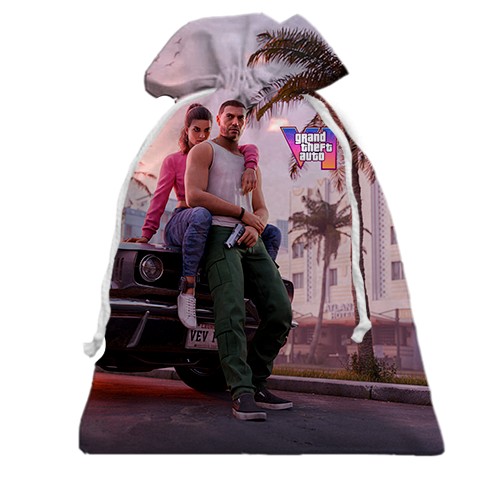3D Подарунковий мішечок GTA VI Miami (вид спереду)