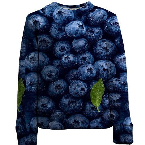 Дитячий 3D світшот Чорниця (вид спереду)