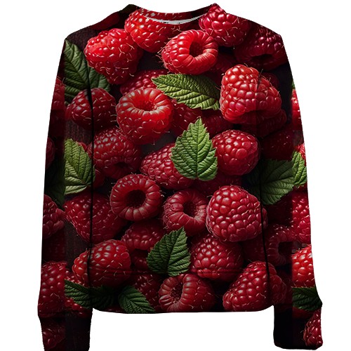 Дитячий 3D світшот Малина (вид спереду)