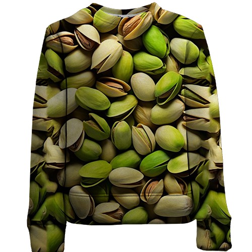 Детский 3D свитшот Фисташка (вид спереди)