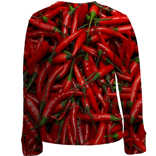 Дитячий 3D світшот Перець Чилі (вид ззаду)