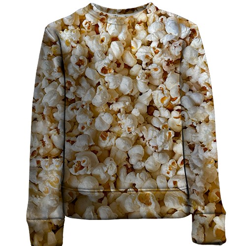 Дитячий 3D світшот Попкорн (вид спереду)