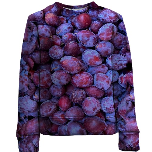 Дитячий 3D світшот Слива (вид спереду)