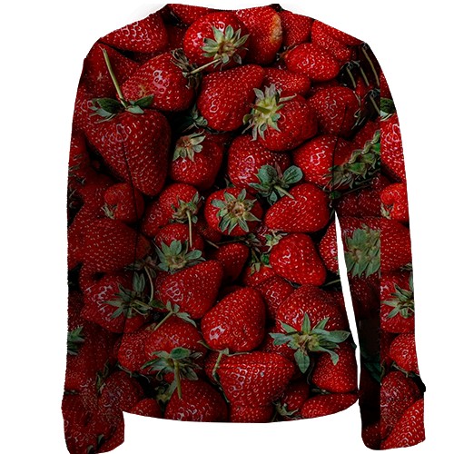 Дитячий 3D світшот Полуниця (вид ззаду)