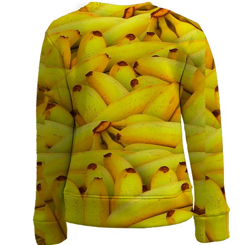 Дитячий 3D світшот Банани (вид ззаду)