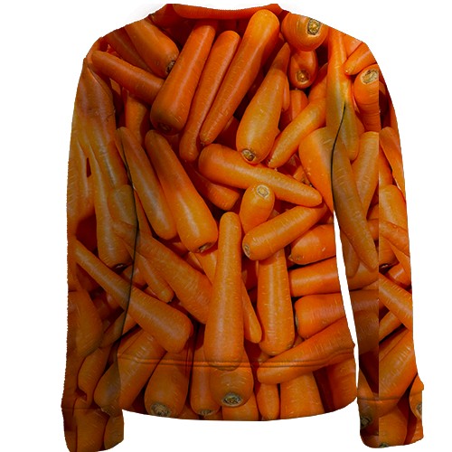 Детский 3D свитшот Морковь (вид сзади)