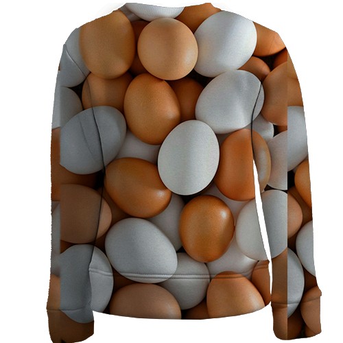 Дитячий 3D світшот Яйця курячі (вид ззаду)