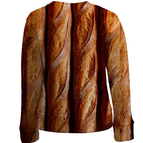 Детский 3D свитшот Багеты (вид сзади)