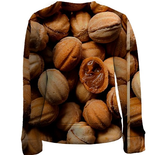 Дитячий 3D світшот Горіхи (вид ззаду)