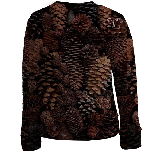 Дитячий 3D світшот Ялинові шишки (вид ззаду)