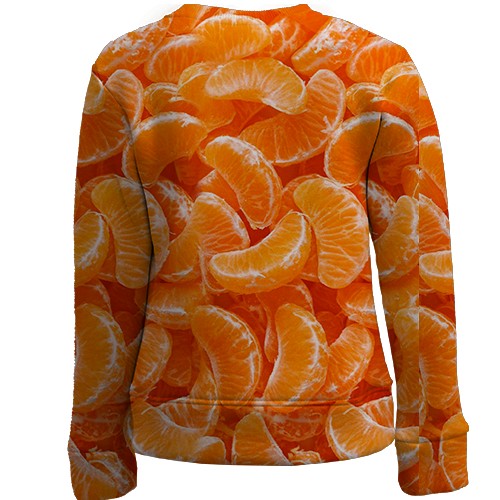 Детский 3D свитшот Мандаринки (вид сзади)