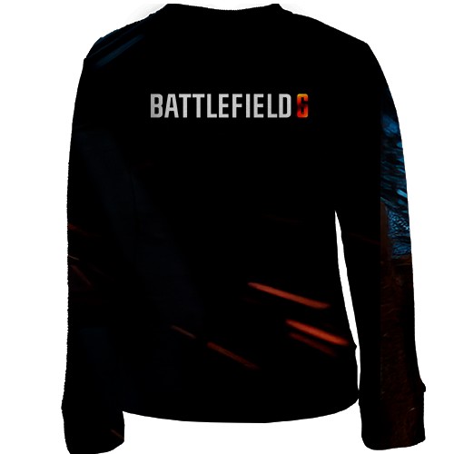 Детский 3D свитшот Battlefield 6 Ночная операция (вид сзади)
