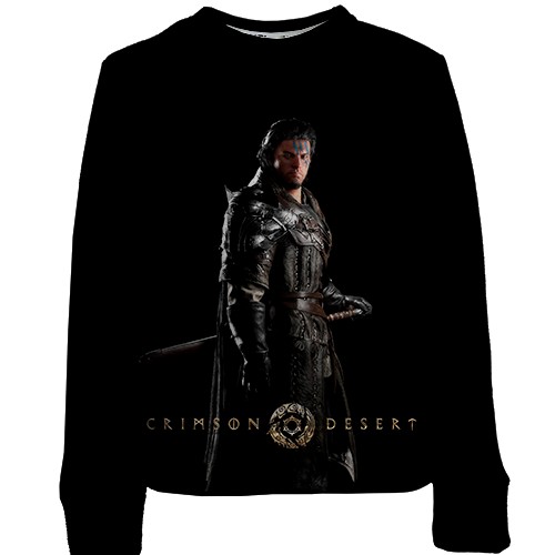 Детский 3D свитшот Kliff - Crimson Desert (вид спереди)