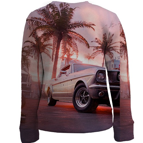 Дитячий 3D світшот GTA VI Miami (вид ззаду)