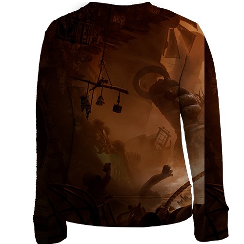 Детский 3D свитшот Little Nightmares III (вид сзади)