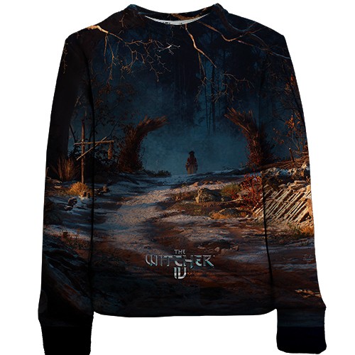 Дитячий 3D світшот The Witcher IV Scenery (вид спереду)