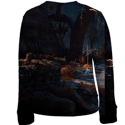 Дитячий 3D світшот The Witcher IV Scenery (вид ззаду)