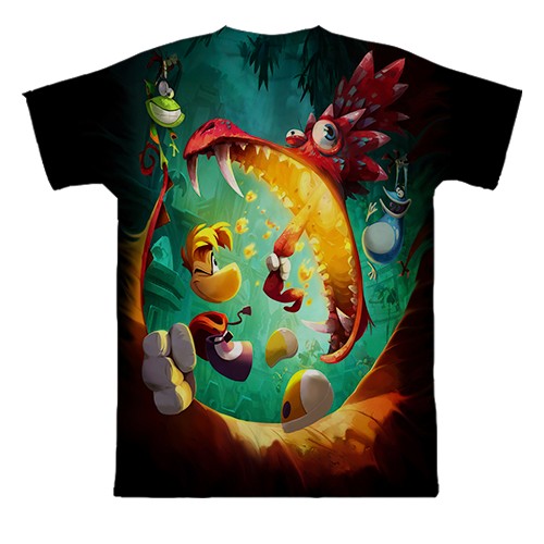3D футболка Rayman Legend (вид сзади)