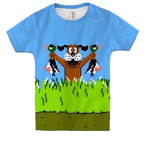 Детская 3D футболка Duck Hunt (вид спереди)