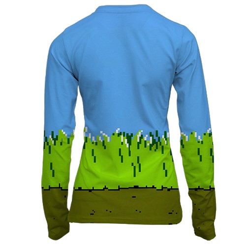 Жіночий 3D лонгслів Duck Hunt (вид ззаду)