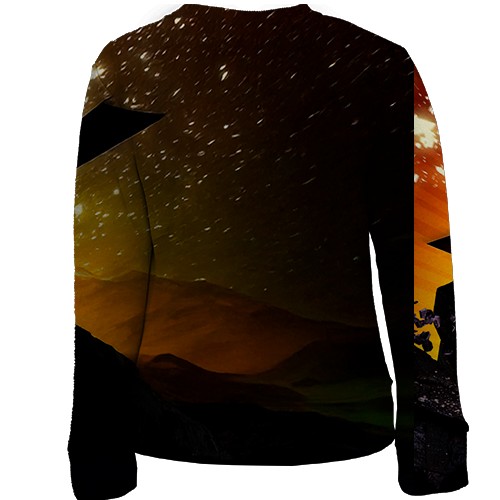 Детский 3D свитшот Donkey Kong Bananza (вид сзади)