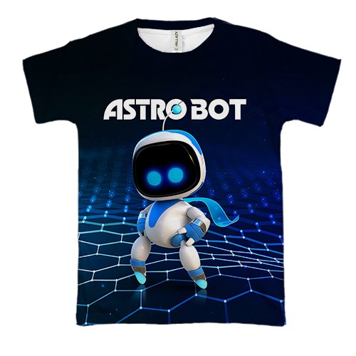 3D футболка Astro Bot (вид спереду)