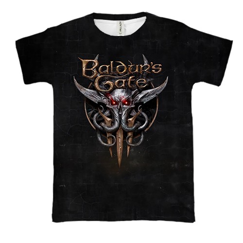 3D футболка Baldur`s Gate 3 (вид спереди)