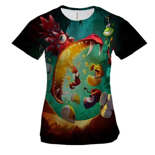 Жіноча 3D футболка Rayman Legend (вид спереду)