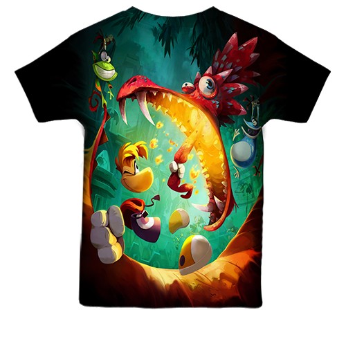 Детская 3D футболка Rayman Legend (вид сзади)