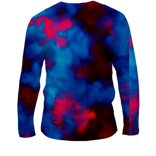 Чоловічий 3D лонгслів SONIC EXE (вид ззаду)