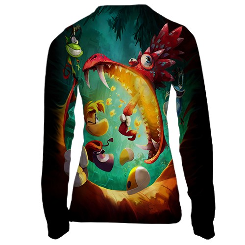 Жіночий 3D лонгслів Rayman Legend (вид ззаду)