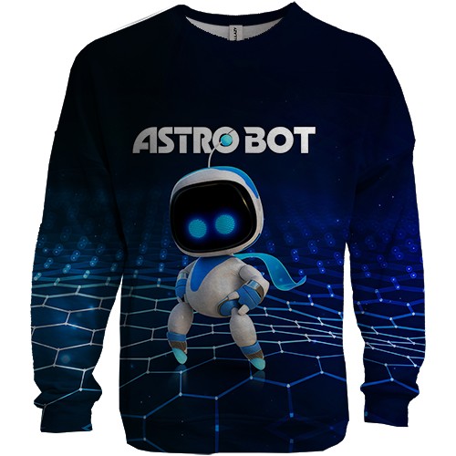 3D свитшот Astro Bot (вид спереди)