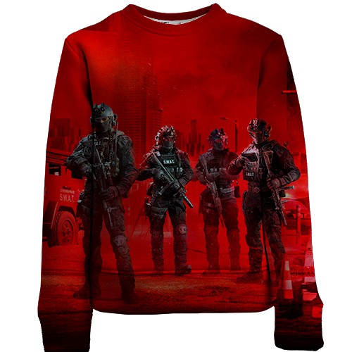 Детский 3D свитшот Ready or Not (вид спереди)