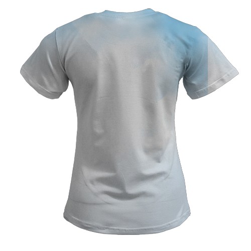 Жіноча 3D футболка Warframe (вид ззаду)