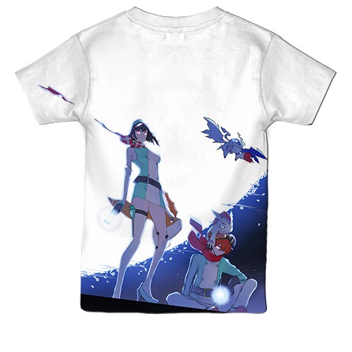 Дитяча 3D футболка Digimon Story Time Stranger (вид ззаду)