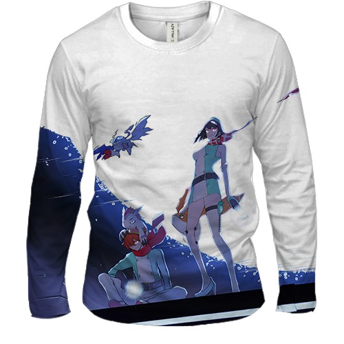 Мужской 3D лонгслив Digimon Story Time Stranger (вид спереди)