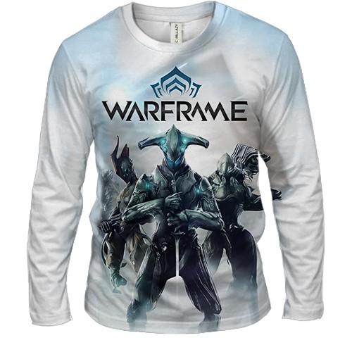 Чоловічий 3D лонгслів Warframe (вид спереду)