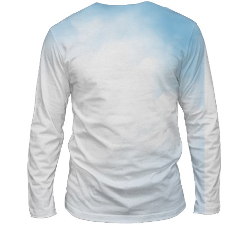 Чоловічий 3D лонгслів Warframe (вид ззаду)