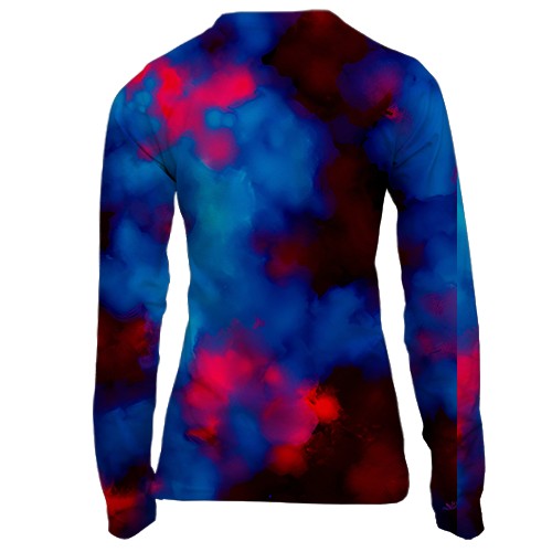 Жіночий 3D лонгслів SONIC EXE (вид ззаду)