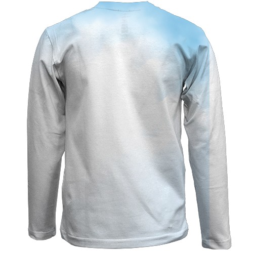 Детский 3D лонгслив Warframe (вид сзади)