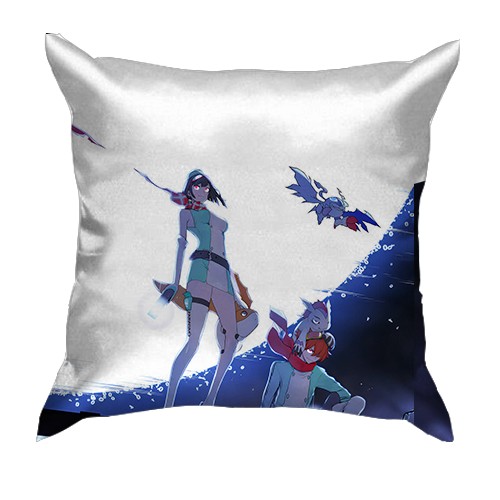 3D подушка Digimon Story Time Stranger (вид сзади)