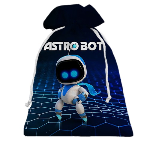 3D Подарунковий мішечок Astro Bot (вид спереду)