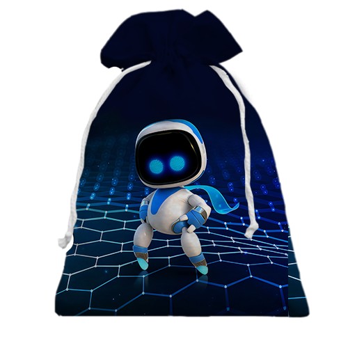 3D Подарунковий мішечок Astro Bot (вид ззаду)