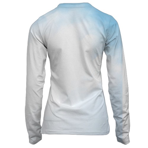 Женский 3D лонгслив Warframe (вид сзади)