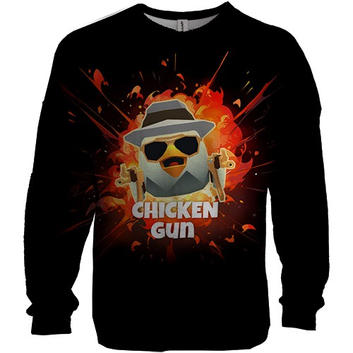 3D світшот Chicken Gun (вид спереду)